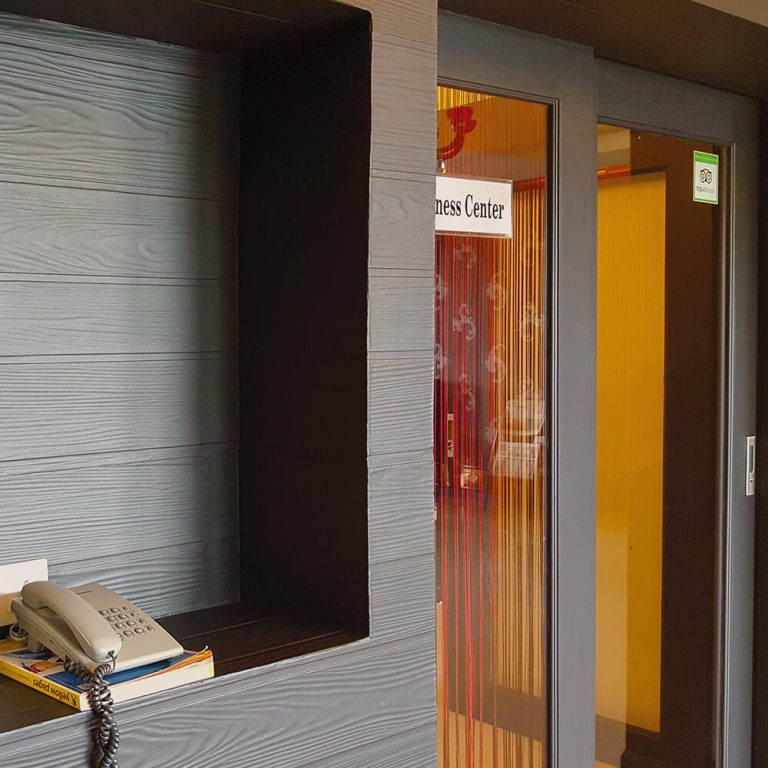 Supertex Panel wood cement board suit to use on built on the office center by being rot-free and termite-proof.