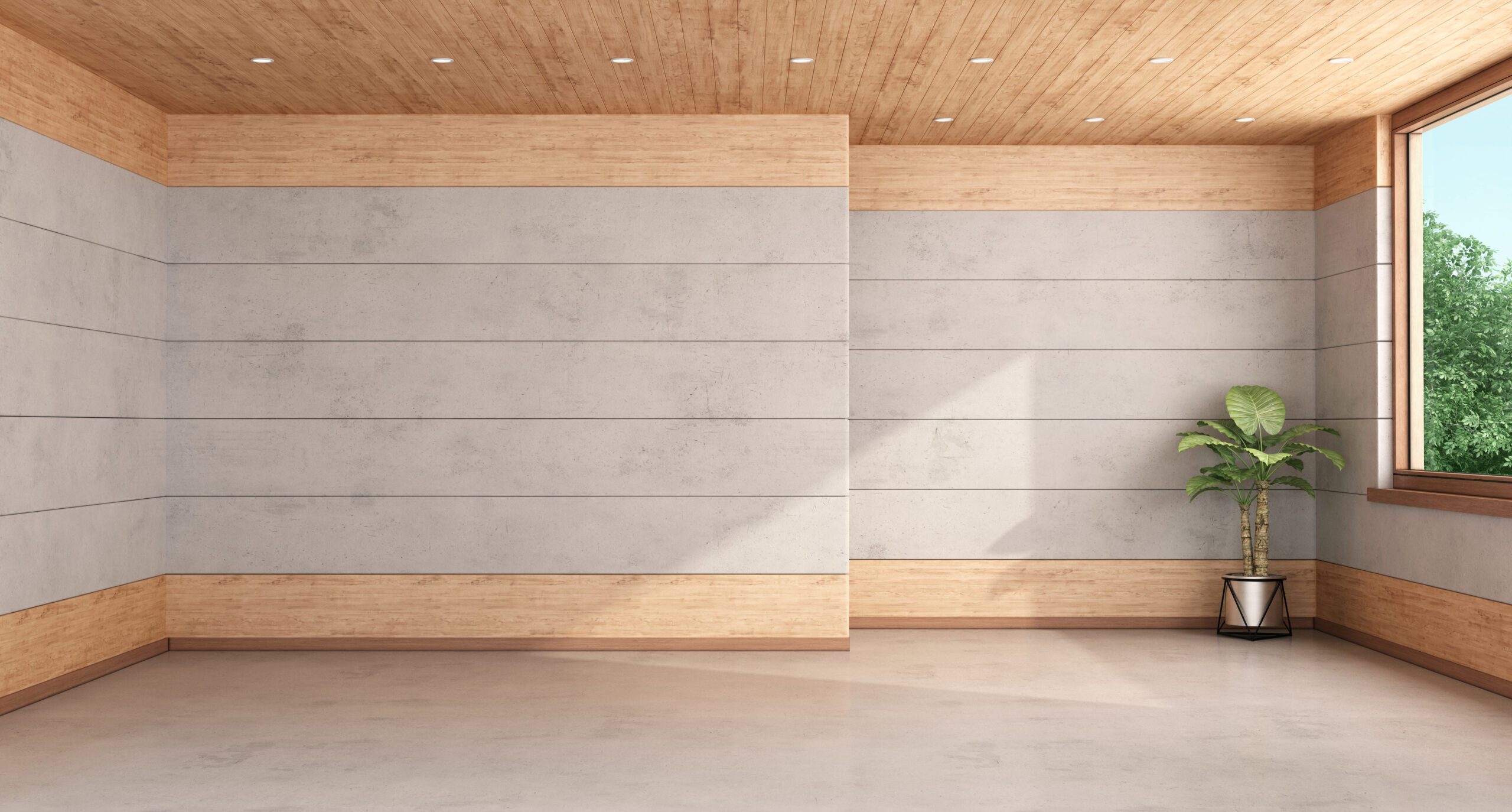 solid wall panels with a mixed wooden and milky appearance
